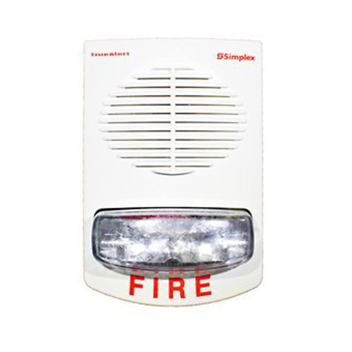 Simplex 4906-9153 TrueAlert Speaker Strobe - Wall Mount 24VDC White Emergency Device